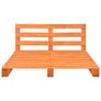Pallet Bed Frame Brown Solid Pine Wood 200x200 cm Image 6