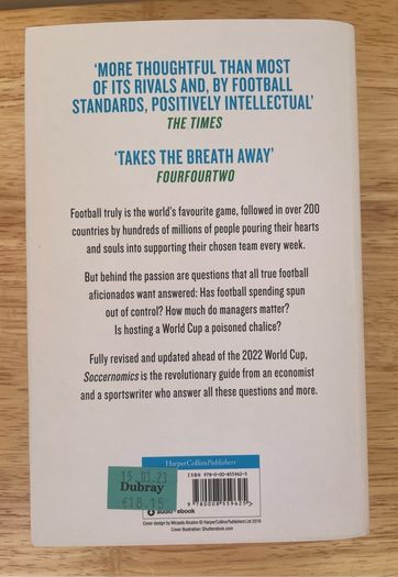 Soccernomics By Simon Kuper & Stefan Syzmanski