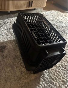 Anione Cat Carrier Box Black M/L Cat