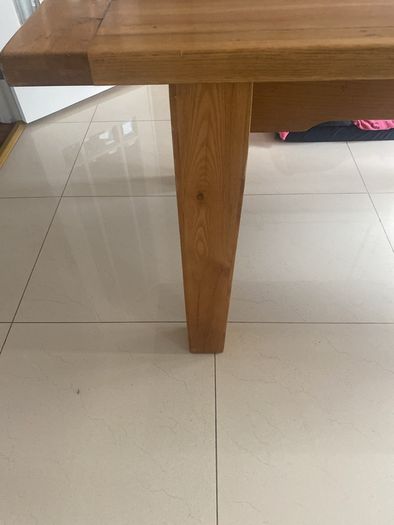 Solid wood table