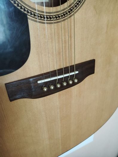 rare left handed encore semi acoustic guitar