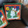 Christmas cushions x 3 Image 4