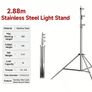 2.8m Stainless Steel Tripod Photography, Laser level, Camera, Light etc. Image 9