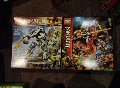Lego Ninjago Bundle 71720 Fire Stone Mech & 71738 Zane's Titan Mech Battle