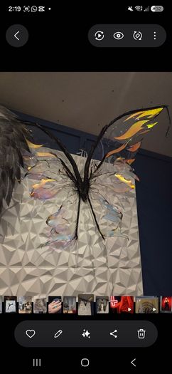 Fairy wings was used as photography prop