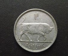 Irish Republic. Silver Shilling (1942)
