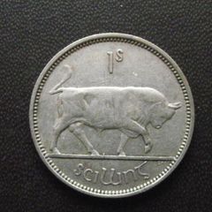 Irish Republic. Silver Shilling (1942)