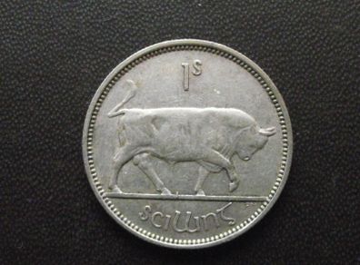 Irish Republic. Silver Shilling (1942)
