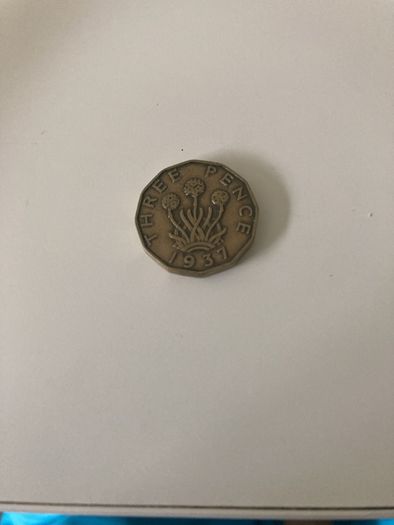 English 3 pence 1937,1941,1942,1942