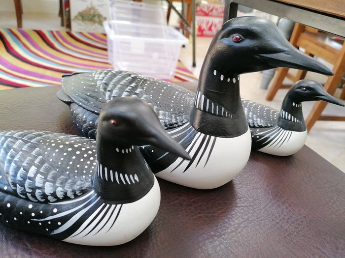 Vintage set of 3 ducks