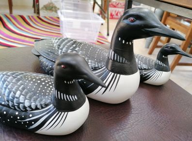 Vintage set of 3 ducks