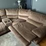 Fabric Corner Recliner Sofa - Taupe Image 5