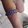 Vintage Gold Ring with Blue Atones Image 2