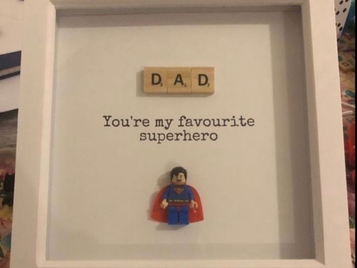 Lego style gift frame