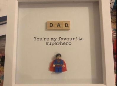 Lego style gift frame