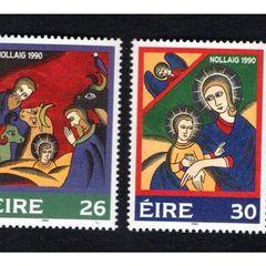 1990 Ireland Christmas Commemorative Stamps Mint Never Hinged (MNH)
