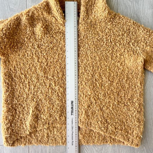 Sandro Paris Mohair Wool Blend Hooded Jumper Camel One Size
