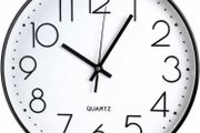 Wall Clock, 12 ''Non-ticking Silent Quartz Decorative Clocks, Modern Large Number Round Clock