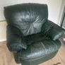 Free to collect - Leather sofa and x2 recliner armchairs Image 2