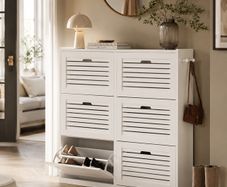 XL shoe storage Stylish & Functional Shoe Cabinet with 6 Flaps