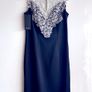 NEW Knee length Black Lace Bodycon Dress - Size UK 10 Image 5