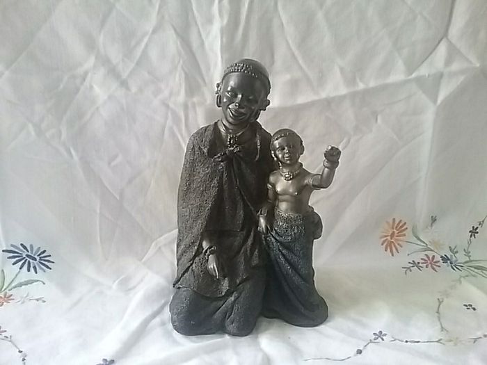 Bronzed Tribal Art Figurine