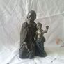 Bronzed Tribal Art Figurine Image 2