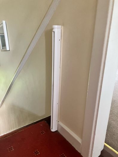 Two Babydan auto retracting stair gates plus brand new extensions