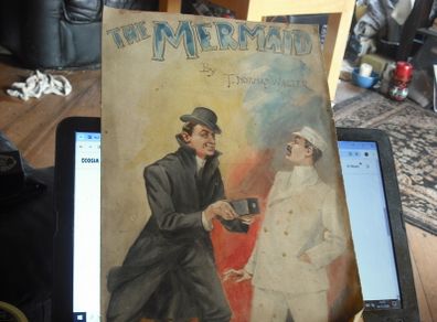 a vintage water colour poster  for the mermaid ,by t,norman  walter