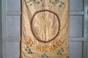 Antique Catholic Procession Banner