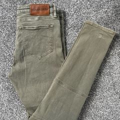 AllSaints Jeans Khaki Biker - W32 / Fits like Size 10