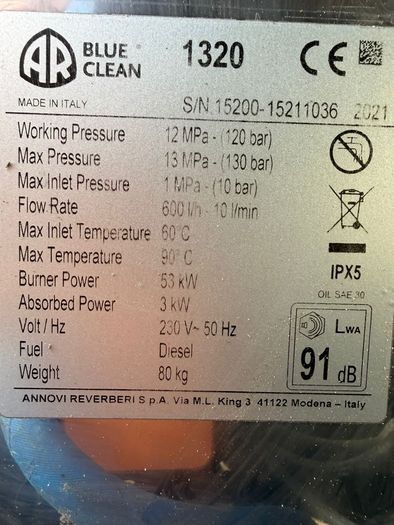 power washer hot wash