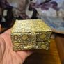 Chinese Beijing Opera Facial Make-Up Miniature Clay Mask In Gift Silk Box 3X2.5" Image 2