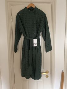 Zara embroidery anglaise Coat BNWT