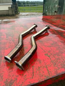 BMW e46 m3 decat pipes