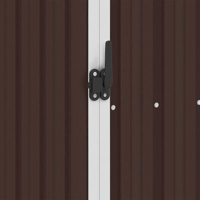 Garden Shed Brown 87x98x159 cm Galvanised Steel