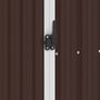 Garden Shed Brown 87x98x159 cm Galvanised Steel Image 5