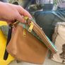 Fossil leather clutch bag. Unique sample bag Image 7