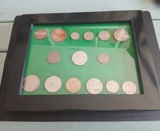 Antique coin collection.