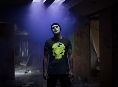 Glow in the dark BMW skull t-shirt