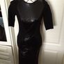 RIVER ISLAND.. Beautiful Black Fitted Pencil Dress (Size 10) Image 6