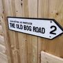 The old bog road cast iron sign Image 2