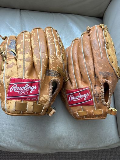 Rawlings Baseball Gloves x2