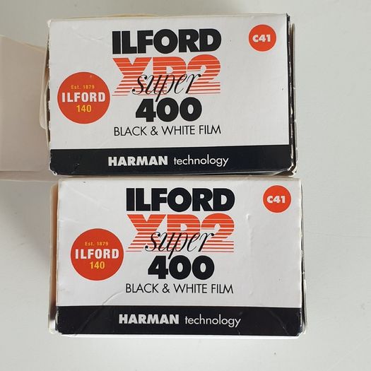 Ilford XP2 super 400 film B&W expired 2022 X 2
