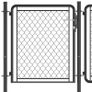 Garden Gate Steel 100x395 cm Anthracite Image 4
