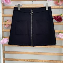 black skirt forever 21 stretch fabric size small black mini skirt