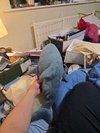 ikea blahaj baby shark soft toy plushie 55cm