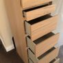 IKEA Malm Tall 6 Draw Dresser ( White Stained Oak Effect Colour ). Image 3