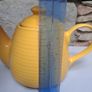 Vintage Rayware Yellow Ceramic Teapot Image 5