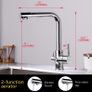 Premium 3-Way Kitchen Mixer Tap with Integrated Water Filtration Image 2